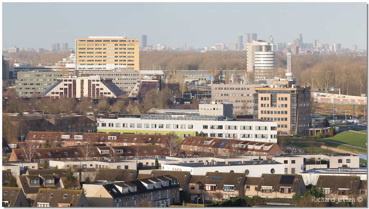 Zoetermeer van bovenaf bekeken.